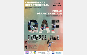 GAF / CHPT DPT + FINALE DPT / COD 2 Fédéral B + Fédéral A / Equipe