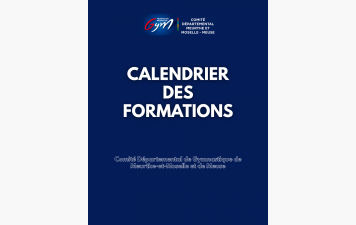 Calendrier des formations 2026-2027