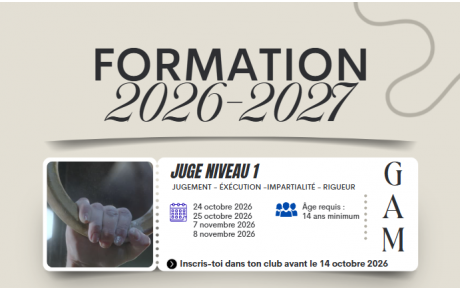 FORMATION JUGES GAM
