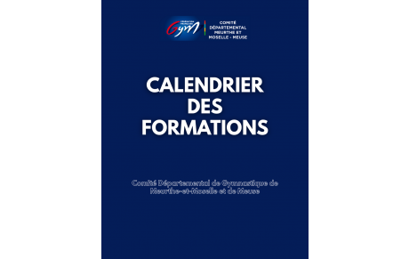 Calendrier des formations 2026-2027